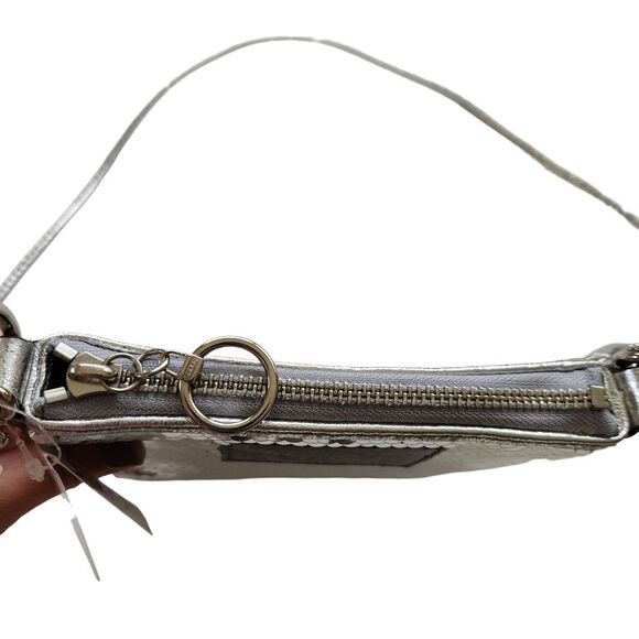 Coach Poppy Pop Disco Crossbody Bag Silver Sequins NWT - Picture 4 of 15